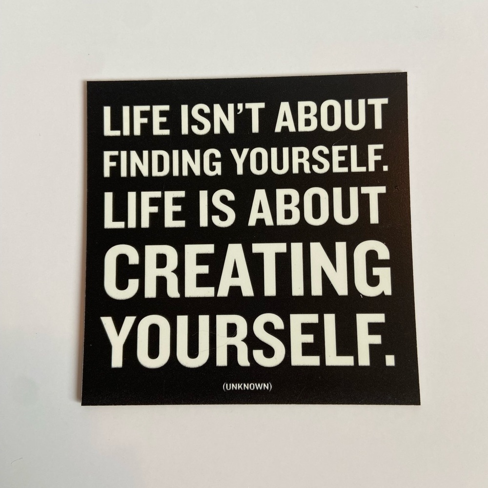 Refrigerator / fridge magnet with quote. Quotable magnets